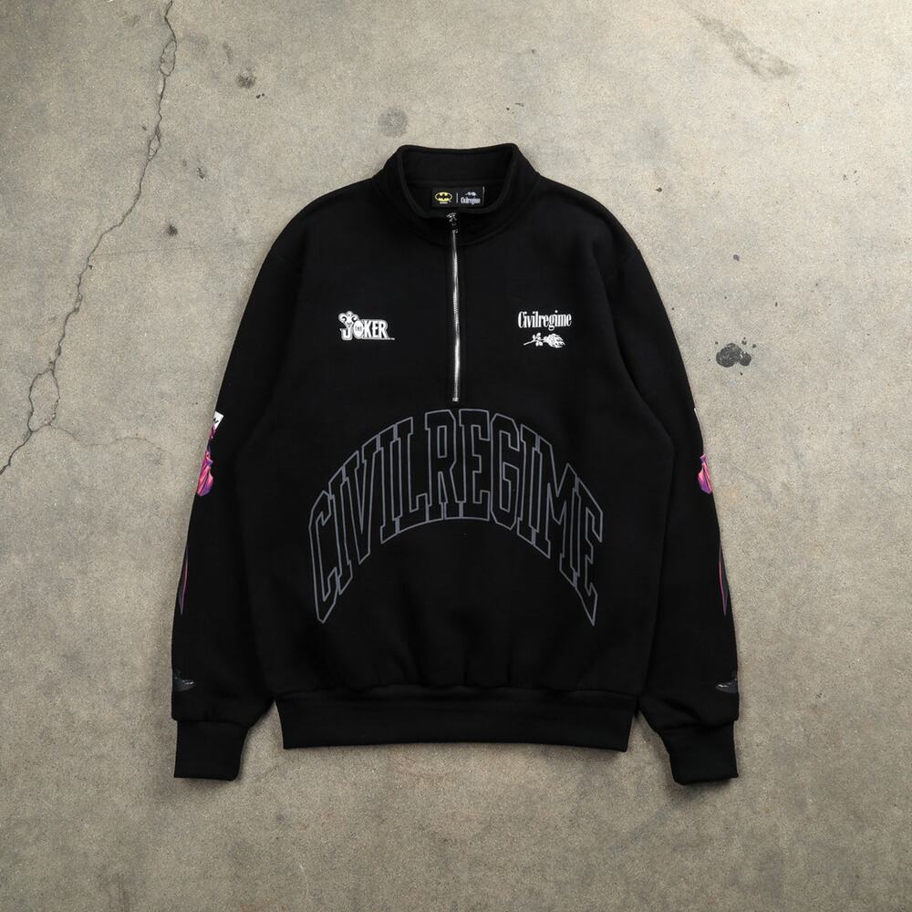 Joker x Civil Regime x Harley Quinn Soldout Limited Gotham Quarter Zip Size XL